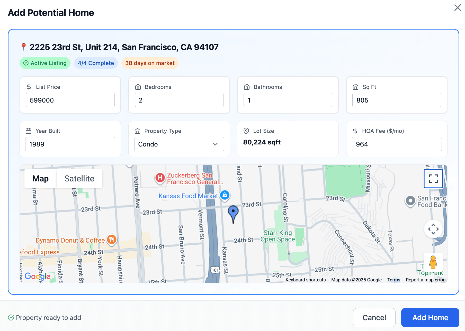 Property Selection and Configuration